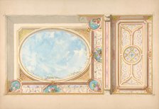 Design for a ceiling, second half 19th century. Creators: Jules-Edmond-Charles Lachaise, Eugène-Pierre Gourdet.