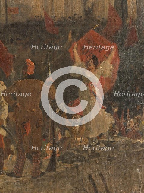 Proclamation de la République le 24 février 1848, c.1902. Creator: Jean-Paul Laurens.