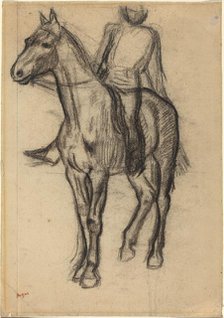 Horse and Rider, c. 1878. Creator: Edgar Degas.