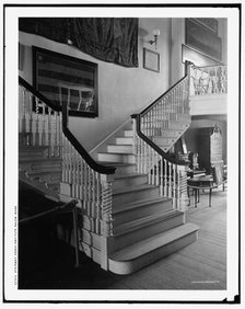 Stairway, Essex Institute, Salem, Mass., c.between 1900 and 1910. Creator: Unknown.