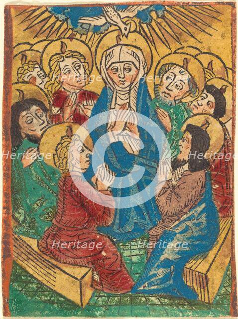 The Descent of the Holy Ghost, c. 1490. Creator: Unknown.