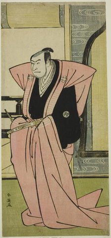 The Actor Otani Oniji III in an Unidentified Role in the Play Yukimi-zuki Eiga Hachi no..., c. 1787. Creator: Katsukawa Shun'ei.