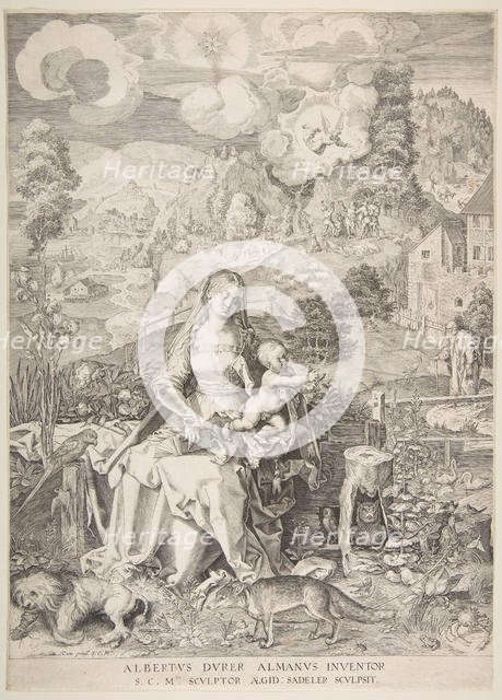 Virgin and Child in a Landscape, ca. 1597. Creator: Aegidius Sadeler II.