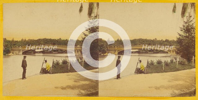 Central Park. (New York.) The Bow Bridge., about 1863-1866. Creator: Thomas C. Roche.