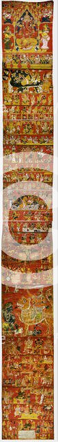 A Narrative Scroll from Andhra Pradesh, c. 1875. Creator: Unknown.