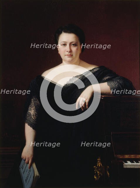 Portrait of the opera singer Marietta Alboni (1826-1894), 1870. Creator: Perignon, Alexis-Joseph (1806-1882).