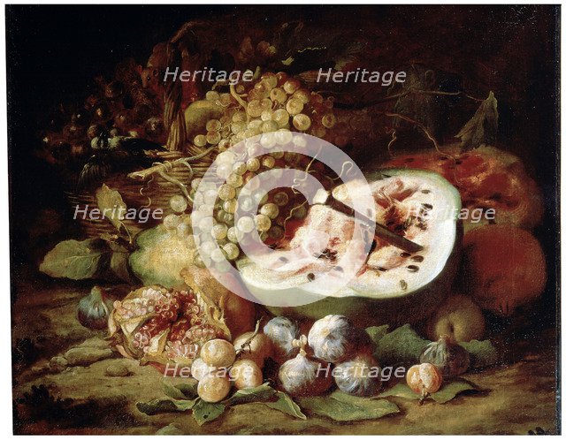 'Fruits', 1670s.  Artist: Abraham Brueghel