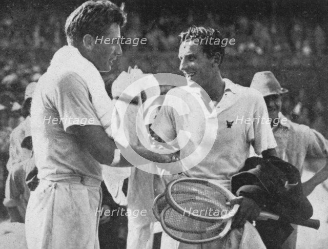 Fred Perry and FX Shields, 1934. Artist: Sport & General