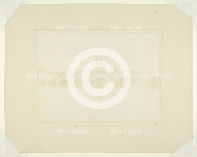 The Bridge of Orleans, June 1843. Creator: William Henry Fox Talbot.