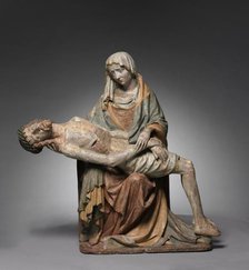 Vesperbild (Pietà), c. 1420. Creator: Master of Grosslobming (Austrian).