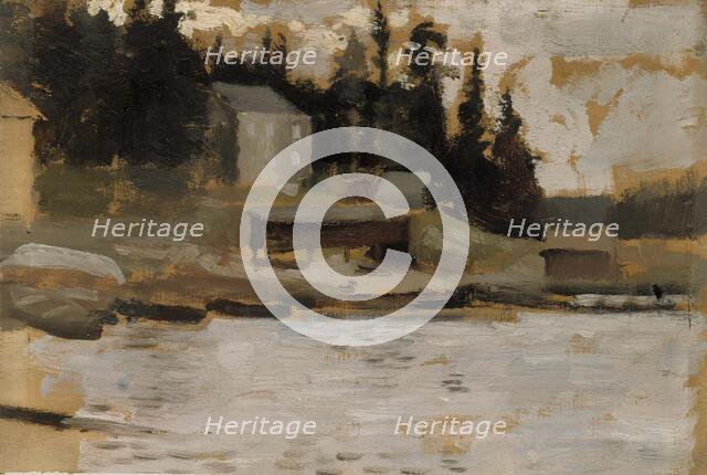 Landscape Sketch from Hamari, 1885. Creator: Albert Edelfelt.