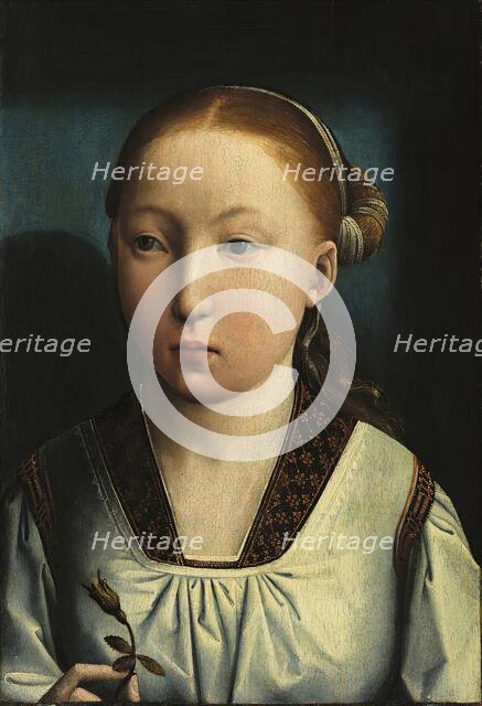Portrait of an Infanta. Catherine of Aragon (?), 1496. Creator: Juan de Flandes, the Elder.