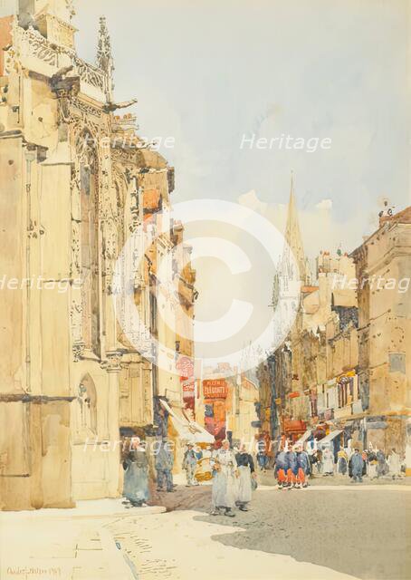 Rue Saint Pierre, Caen, 1908. Creator: Charles John Watson.