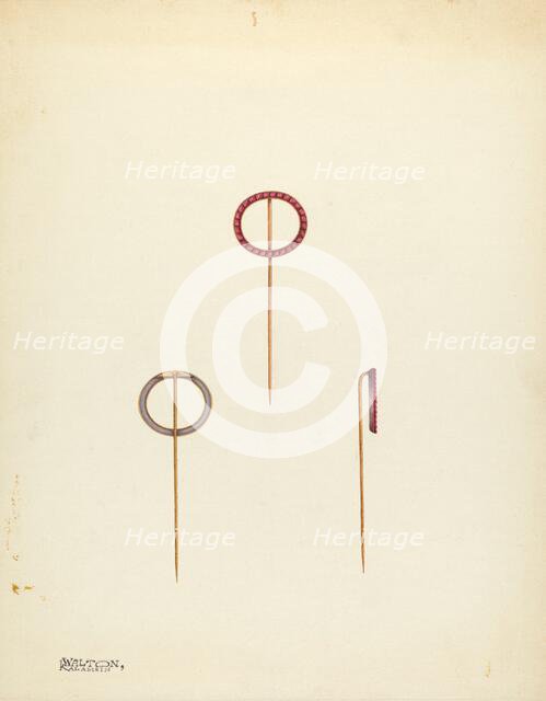 Jewelry, c. 1939. Creator: Kalamian Walton.