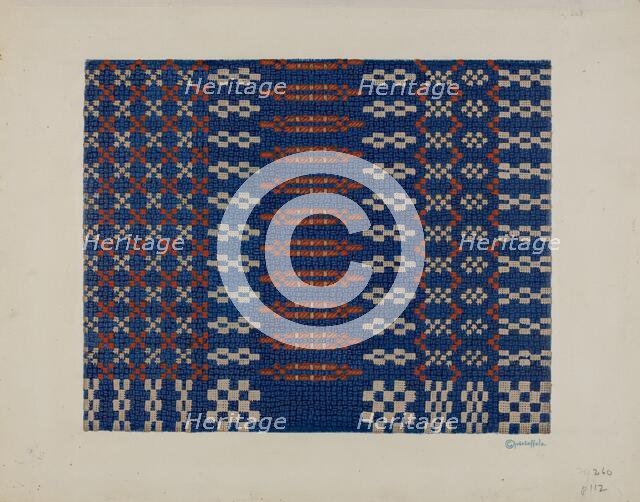 Coverlet, c. 1940. Creator: Cornelius Christoffels.