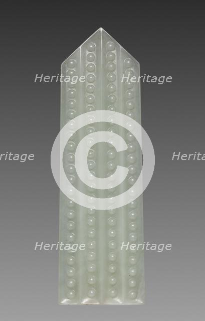 Tablet (gui) with Grain Pattern and Imperial Inscription, 1793. Creator: Unknown.