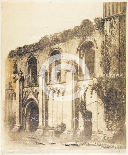 The ruins of St Joseph’s Chapel at Glastonbury Abbey, c1853. Creator: Captain Linnaeus Tripe.