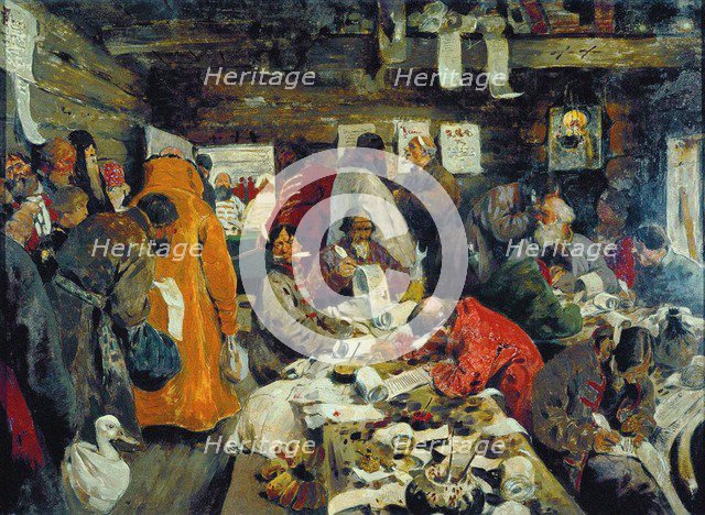 In a Prikaz (administrative office) in Muscovy, 1907.