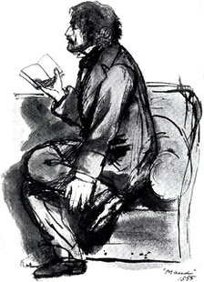 Alfred Tennyson, lst Baron Tennyson (1809-1892), English poet, 1855. Artist: Unknown