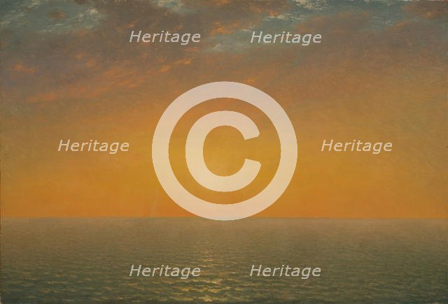 Sunset on the Sea, 1872. Creator: John Frederick Kensett.