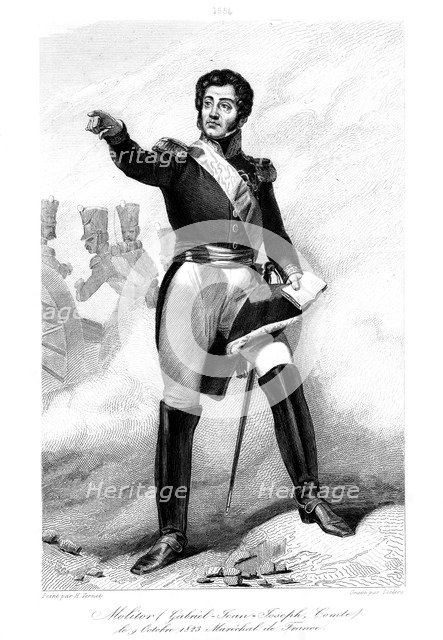 Gabriel Jean Joseph Molitor (1770-1849), Marshal of France, 1839.Artist: Leclerc
