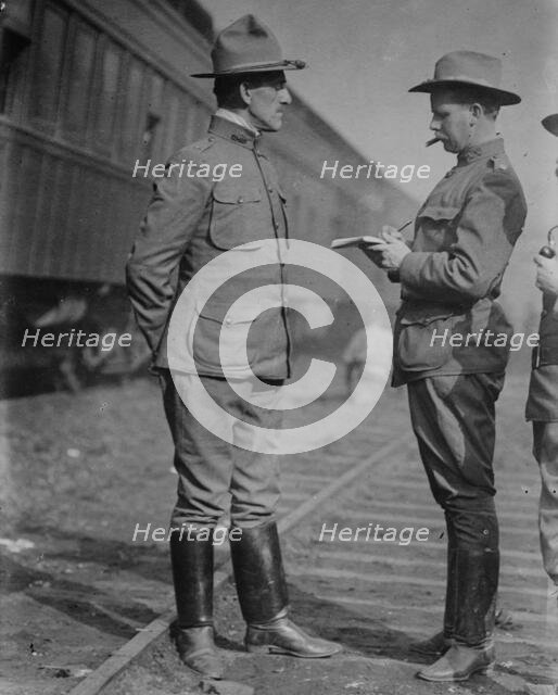 Gen. Speaks, Maj. Palmer, 1916. Creator: Bain News Service.