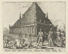 The Mausoleum at Halicarnassus (from the series The Eighth Wonders of the World), 1572. Artist: Galle, Philipp (Philips) (1537-1612)