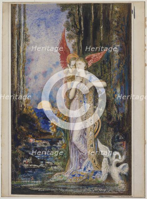 L'Inspiration, c. 1893. Creator: Gustave Moreau.