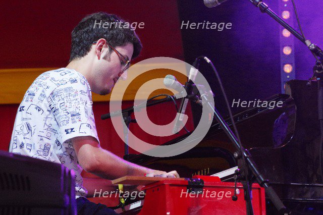 Elliott Galvin, Love Supreme Jazz Festival, Glynde Place, East Sussex, 2015. Artist: Brian O'Connor.