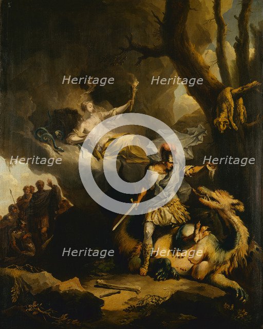 Jason killing the Colchian Dragon, ca 1766-1770.