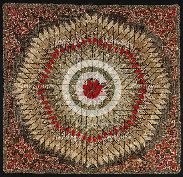 Rug, United States, 19th century. Creator: Unknown.