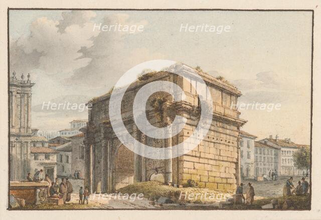 Triumphal arch in Rome, 1701/1800. Creator: Unknown.