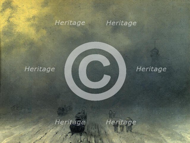 View of Sadovaya Street in the Morning, 1880-1897. Creator: Pavel Mikhailovich Kosharov.