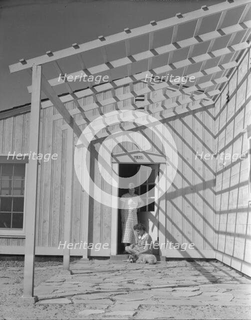 San Fernando federal subsistence homesteads, California, 1936. Creator: Dorothea Lange.