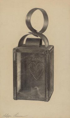 Hand Lantern, c. 1938. Creator: Filippo Porreca.