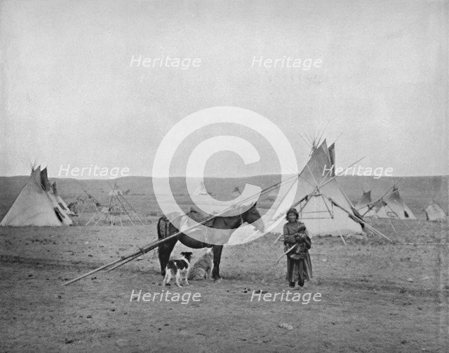 'Canadian Natives', 19th century. Artist: Unknown.