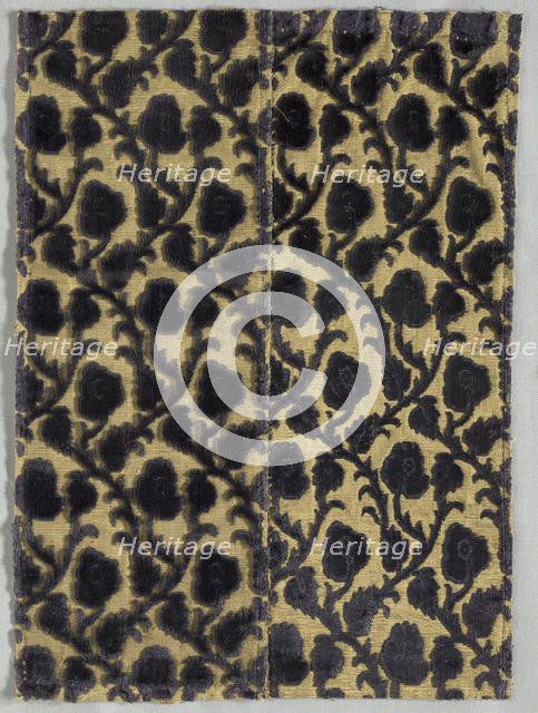 Brocade Textile, 1600s. Creator: Unknown.