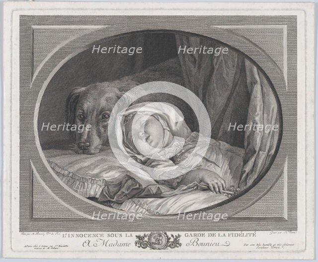 Innocence Guarded By Faithfulness, 1761-1831., 1761-1831. Creator: Nicolas Ponce.