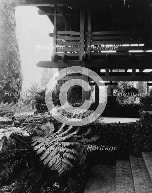 David Berry Gamble house, 4 Westmoreland Place, Pasadena, California, 1917. Creator: Frances Benjamin Johnston.