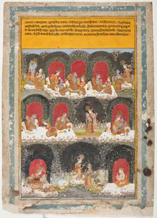 The Reversal of Roles, Episodes from the Krishna Lila (The Play of Krishna)..., c1725. Creator: Unknown.