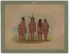 Members of the Payaguas Tribe, 1854/1869. Creator: George Catlin.