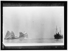 Ship and iceberg, between 1909 and 1923. Creator: Harris & Ewing.