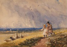 Counting the Sheep, c1810-1859. Creator: David Cox the Elder.