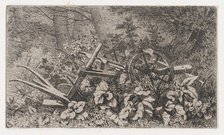 The Plow with Burdock Plants, 1858. Creator: Eugene Blery.
