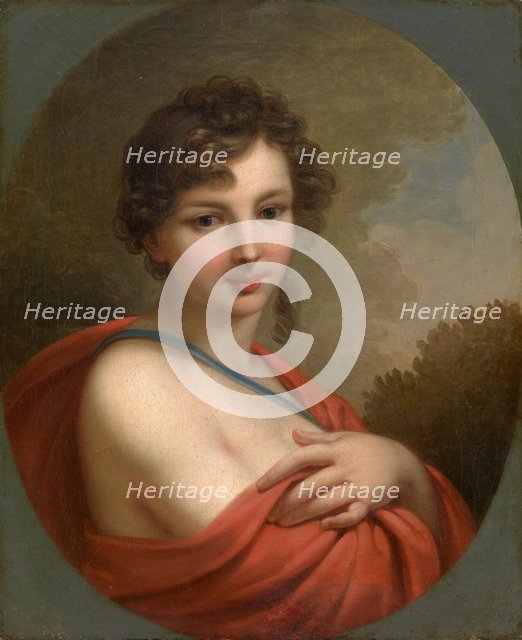 Portrait of Yelena Naryshkina (1785–1855), 1800. Artist: Lampi, Johann-Baptist von, the Elder (1751-1830)