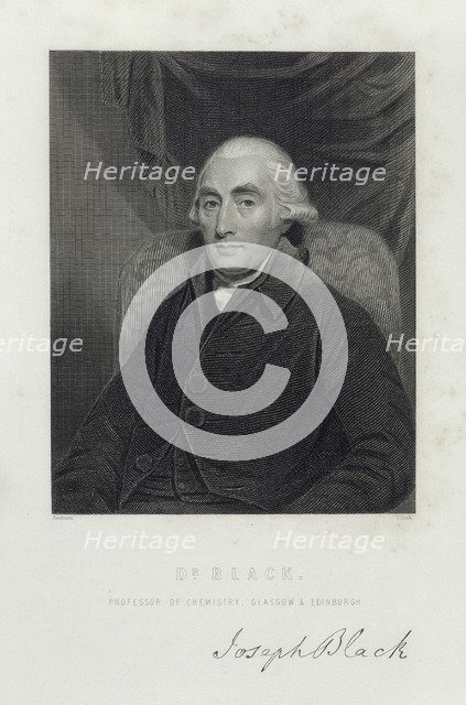 Joseph Black, Scottish chemist, c1780s. Artist: C Cooke
