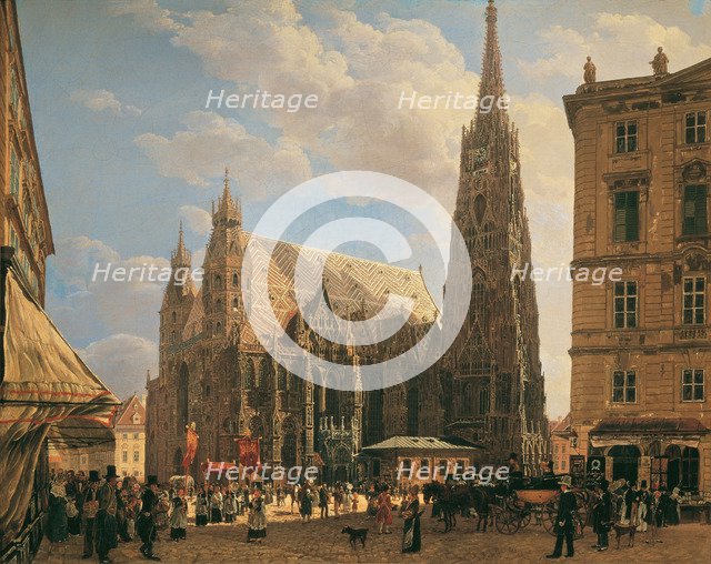 St. Stephen's Cathedral in Vienna, 1832.