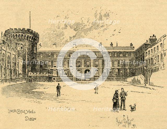 Lower Castle Yard, Dublin, Ireland, c1890. Creator: Unknown.