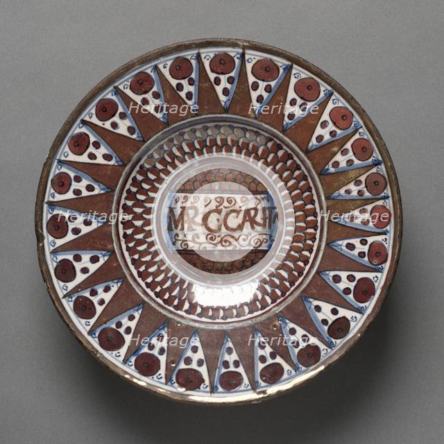 Plate, early 1500s. Creator: Unknown.