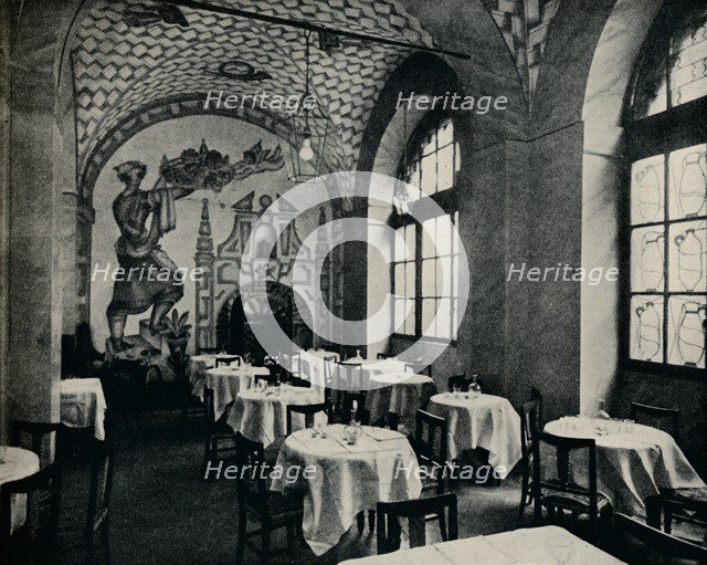 'The Penna D'Oca Restaurant, Main dining room', c1928. Artist: Unknown.
